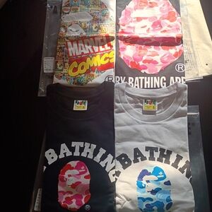 A Bathing Ape Marvel Graphic T-Shirts